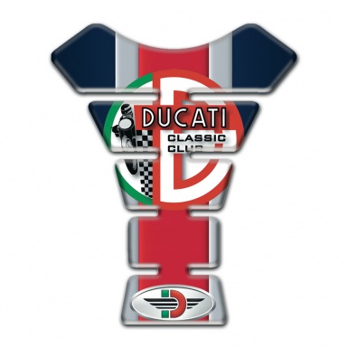 Ducati Tank Fuse Classic Club Logo Style Motorcycle Version 