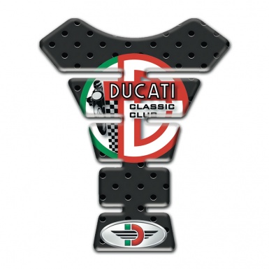Ducati Tank Guard Pads Perforated Rubber Effect Version 