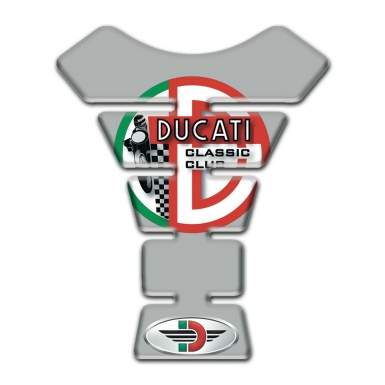 Ducati Tank Guard Pads Gray Base Print 