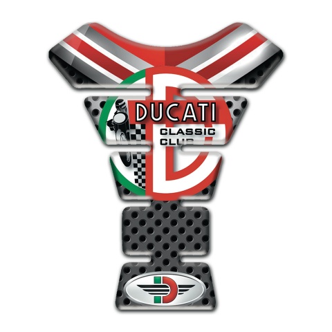 Ducati Tank Pad Motorbike Classic Club Logo Premium Quality Version 