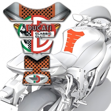 Ducati Tank Guard Pads Copper Gray High End Design 