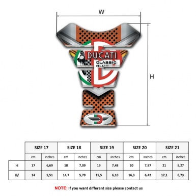 Ducati Tank Guard Pads Copper Gray High End Design 