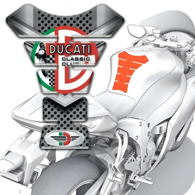 Ducati Tank Pad Protector Motorcycle Classic Club Style 