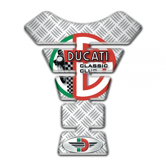 Ducati Tank Pad Protector Crossed Patterns Base Print 