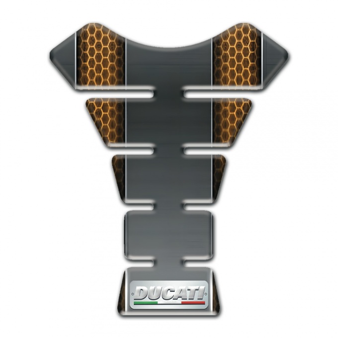 Ducati Tank Pad Motorbike Copper Honeycomb Motive Edition 