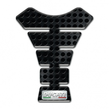 Ducati Tank Pad Motorbike Perforated Black Surface Edition 