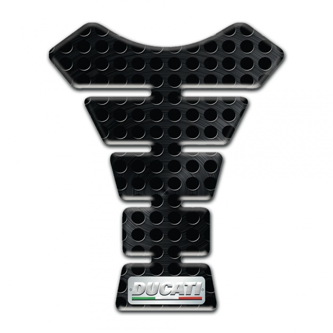 Ducati Tank Pad Motorbike Perforated Black Surface Edition 