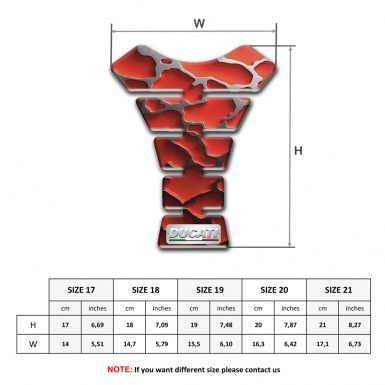 Ducati Tank Protector Red Clouds Edition 