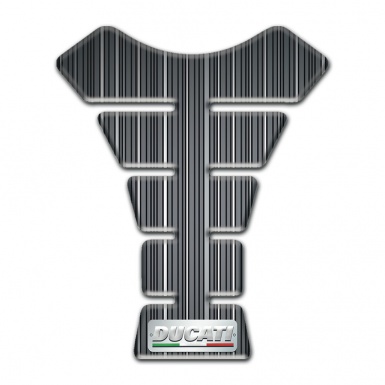 Ducati Tank Protector Gray with White Stripes Version 