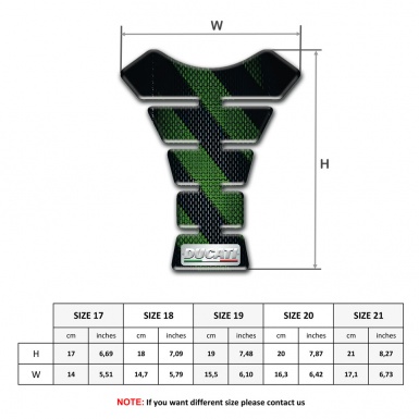 Ducati  Tank Protector Black Green Pattern Variant 