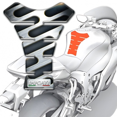 Ducati Tank Guard Pads Metal Detail design Type 