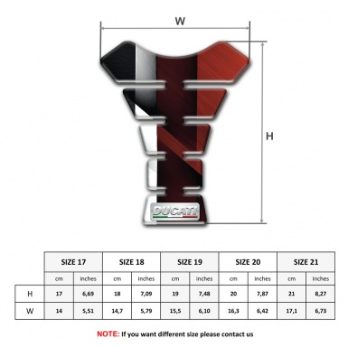 Ducati  Tank Pad Protector Racing Edition Type 