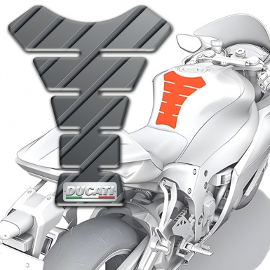 Ducati Tank Protector Gray Diagonal patterns type 