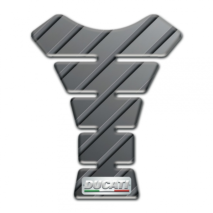 Ducati Tank Protector Gray Diagonal patterns type 