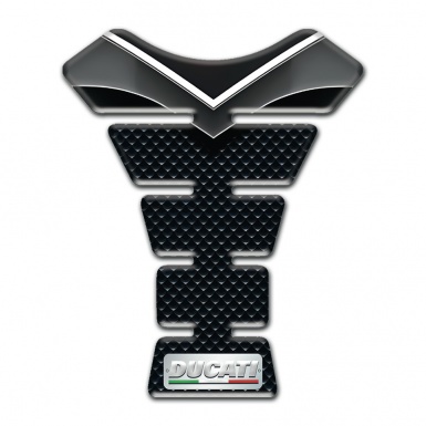 Ducati Tank Pad Motorbike High-Quality syle with Small Plate Logo 