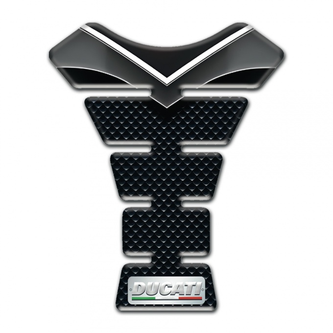 Ducati Tank Pad Motorbike High-Quality syle with Small Plate Logo 