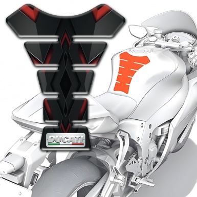 Ducati Tank Guard Pads Dark Details desig 