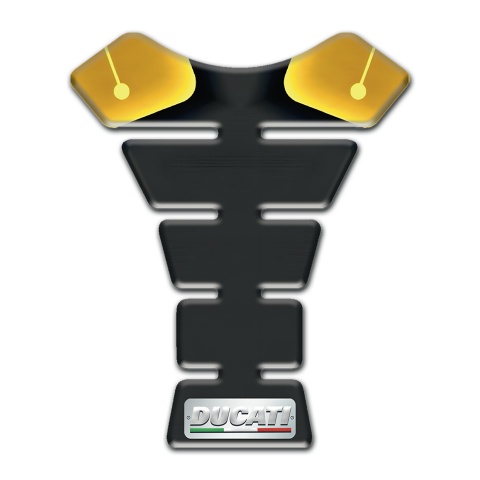 Ducati Tank Guard Pads Design with Black yellow Colors 