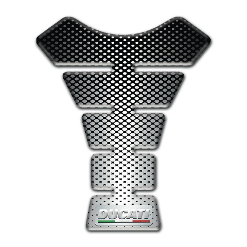 Ducati Tank Pad Protector Silver Black Decoration Type 