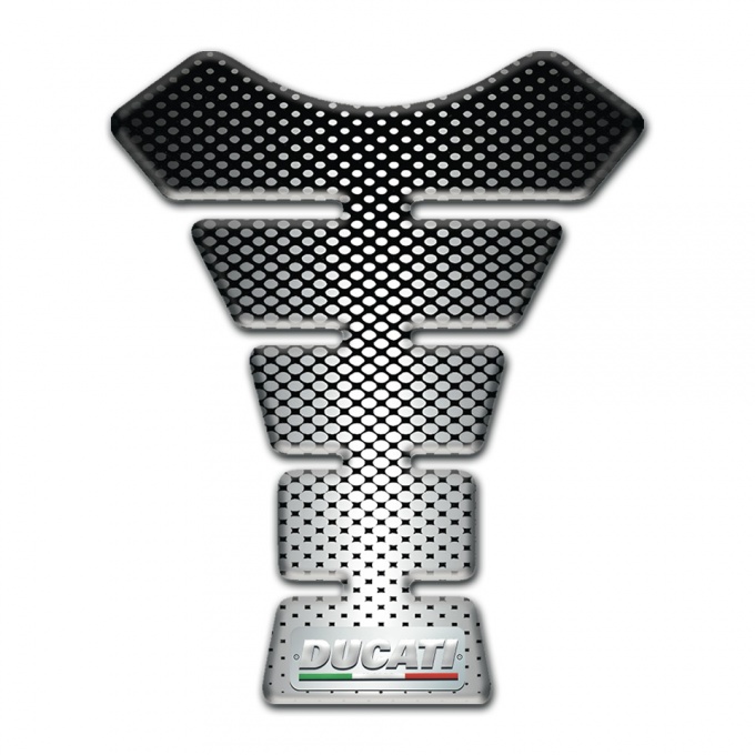 Ducati Tank Pad Protector Silver Black Decoration Type 