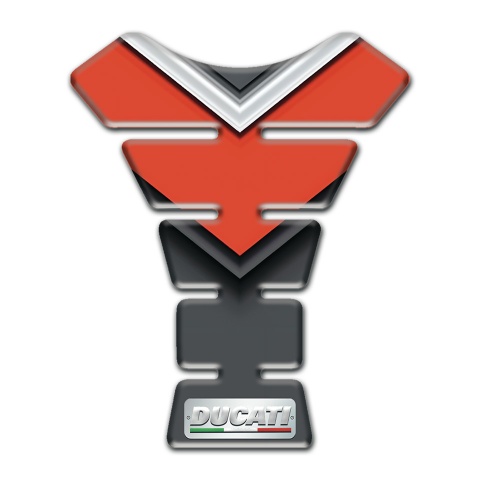 Ducati Tank Protector Red with Graphite Print effect 