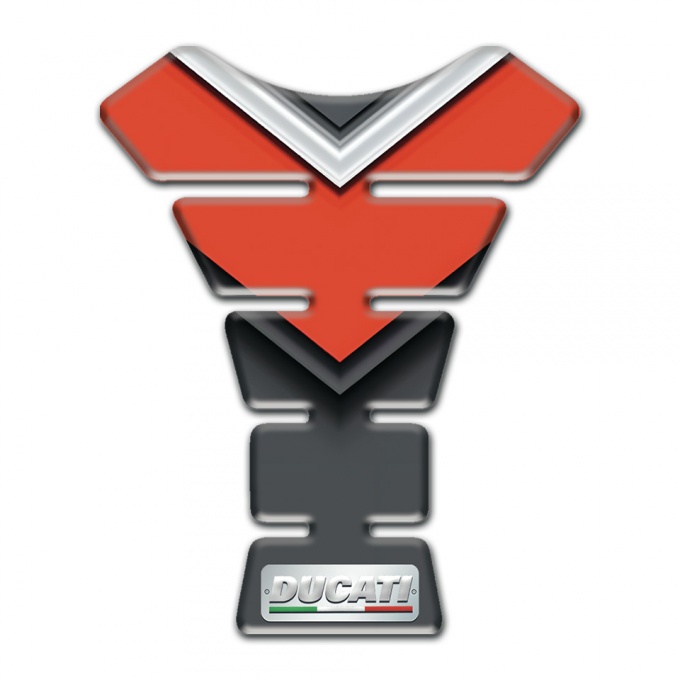 Ducati Tank Protector Red with Graphite Print effect 