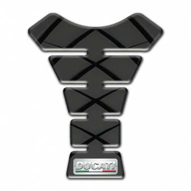 Ducati Tank Protector Dark Gray Base with Black Lines Variant 