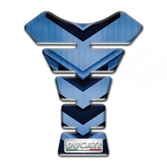 Ducati Tank Protector Dark and Light Blue Decoration Type 