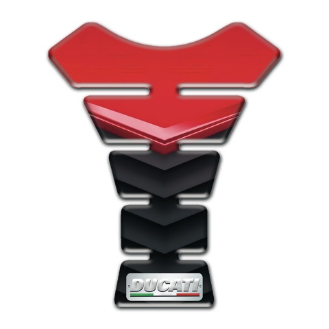 Ducati Tank Pad Motorbike Red Motif Design 