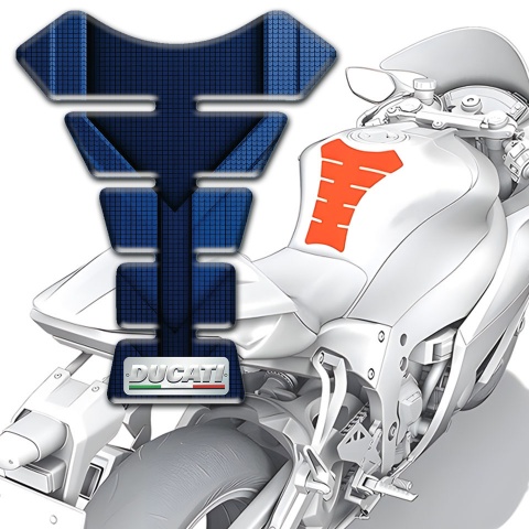 Ducati Tank Guard Pads Blue Background type 