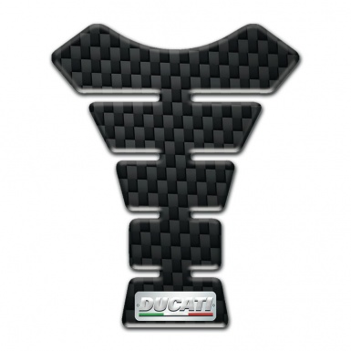 Ducati Tank Guard Pads Model with Black Fibres Design 