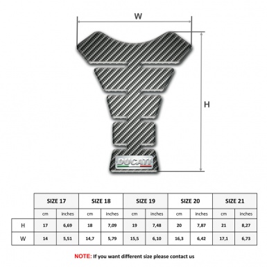 Ducati Tank Protector Model with Classic Carbon Design 