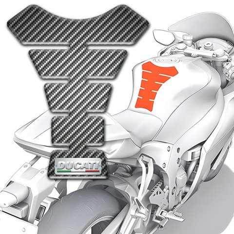 Ducati Tank Protector Model with Classic Carbon Design 