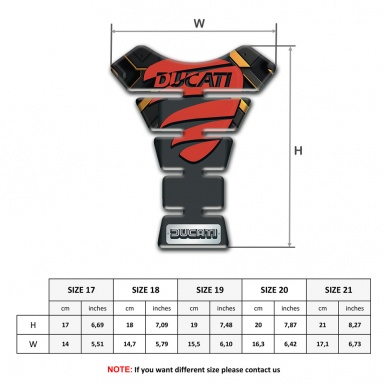 Ducati Tank Guard Pads Black with Yellow Patterns Base and Red Logo 