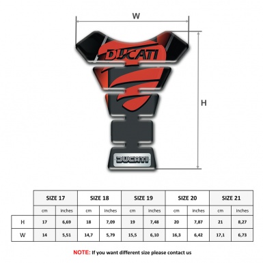 Ducati Tank Guard Pads Stylish Model with Red Painted Logo 