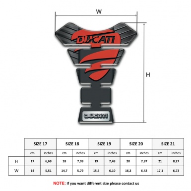 Ducati Tank Pad Protector Rubber Effect Background 