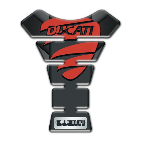 Ducati Tank Guard Pads Gray Black Nuance Background Style 