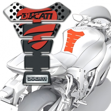 Ducati Tank Pad Protector Perforated base Style 
