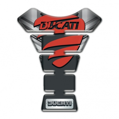 Ducati Tank Protector Gray Shield background Design 