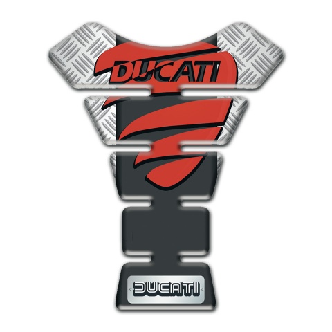 Ducati Tank Protector Crossed Elements Background Style 
