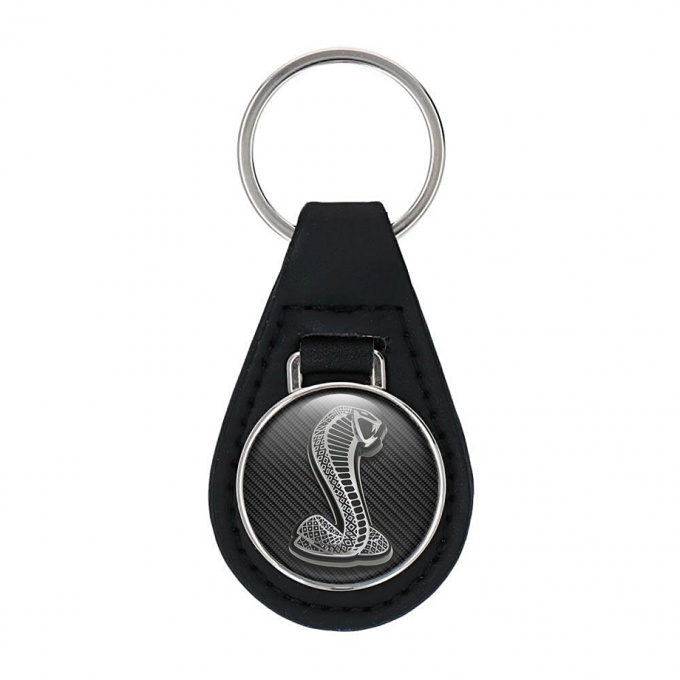 Ford Shelby Cobra Key Fob Leather Dark Carbon Metallic Edition