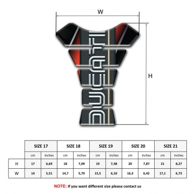 Ducati Tank Pad Protector Stylish Design with Graphite Logo Panel 