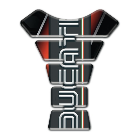 Ducati Tank Pad Protector Stylish Design with Graphite Logo Panel 