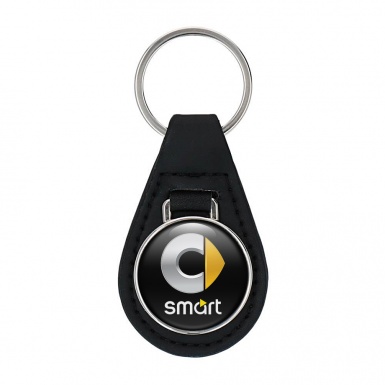 Smart Keychain Leather Black Silver Yellow Edition