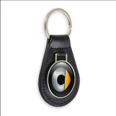Smart Key Fob Leather Black Silver Clean Edition