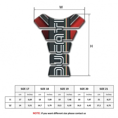 Ducati Tank Pad Motorbike High-Quality Base Style Graphite Logo panel