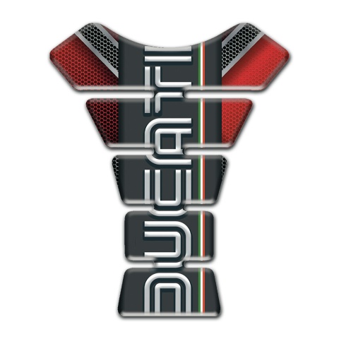Ducati Tank Pad Motorbike High-Quality Base Style Graphite Logo panel