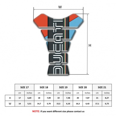 Ducati Tank Fuse Fresh Colors Base and Graphite logo panel 