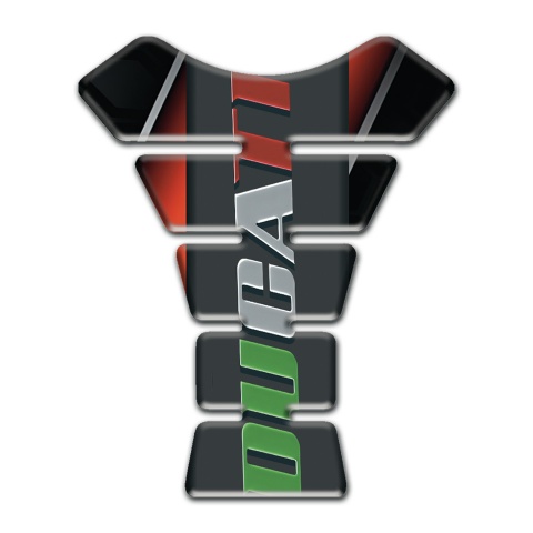 Ducati Tank Protector Red Band base Colorful Logo 