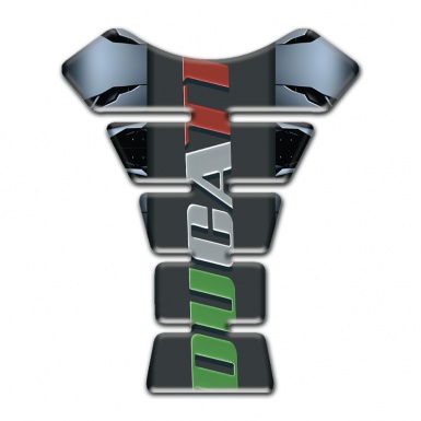 Ducati Tank Guard Pads Torn base Effect Colorful Logo Style 